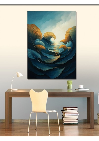 Kanvas Tablo Dalgalı Deniz Ve Rüzgar 100cmx140cm