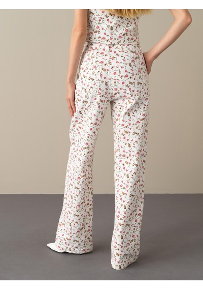 Xint Pembe Oversize Pamuklu Pantolon 201139
