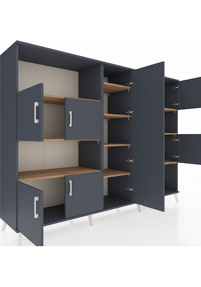 Hyperion Dolap 10 Raflı 9 Kapaklı 220x44x163 Antrasit-antrasit/ça Antrasit-antrasit/çam Hyperion Dolap 10 Raflı 9 Kapaklı 220x44x163 Antrasit-antrasit/ça Antrasit-antrasit/çam