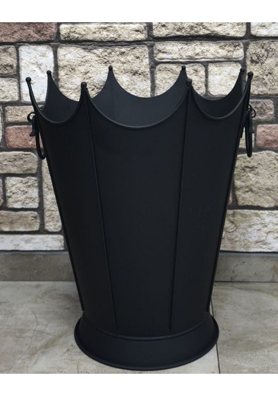 Flame Stove Fs-8193m Mat Siyah Oval Odun Kovası