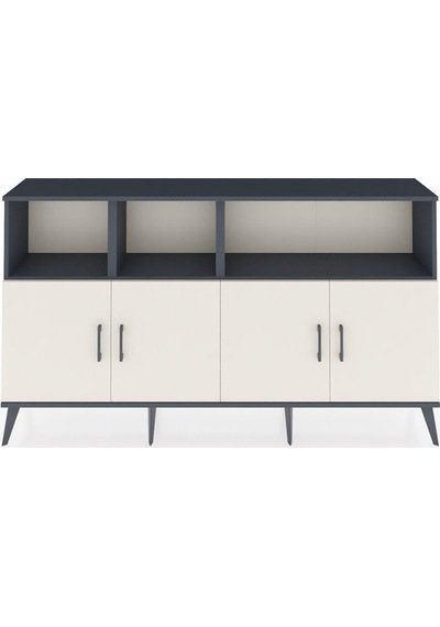 Arges Konsol 6 Raflı 4 Kapaklı 176x30x99 Antrasit-aytaşı/antrasit Aytası/antrasıt - Antrasıt Arges Konsol 6 Raflı 4 Kapaklı 176x30x99 Antrasit-aytaşı/antrasit Aytası/antrasıt - Antrasıt