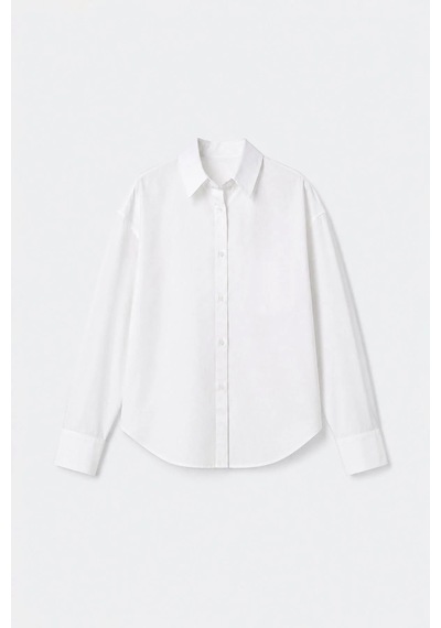 Suud Collection Beyaz Page Oversize Gömlek