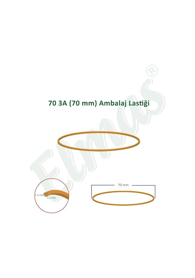 Elmas Ambalaj Lastiği 70 Mm 1000 Gram