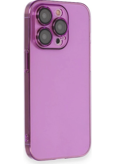 Newface Apple iPhone Uyumlu 13 Pro Max Kılıf Armada Lensli Kapak Glblseme - 99 - Mor