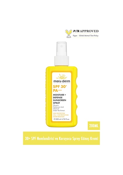 Vücut Güneş Spreyi Spf 30+ Nemlendirici Ve Koruyucu Sprey Güneş Kremi 200 Ml