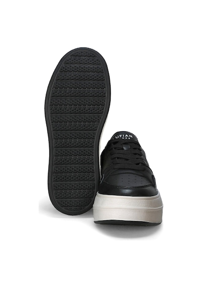 Lufian 122230040 Vanessa Kadın Hakiki Deri Klasik Sneaker Siyah Siyah