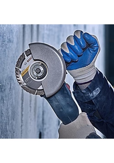 Professional Accessories Standard Seri Genel Yapı Malzemeleri İçin Turbo Segmanlı Elmas Kesme Diski 115 Mm, Gri