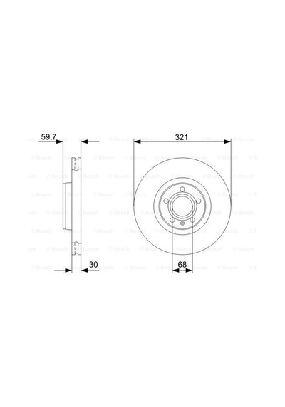 Audi A6 2.4 2004-2008 Bosch Ön Disk 2 Adet N11.335