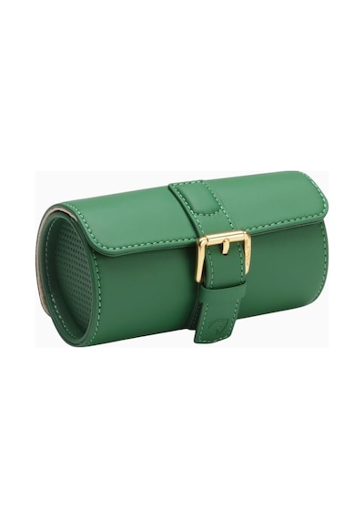 Modalo Luxwinder Genius 2'li Saat Kutusu, Şık Mikroleder Seyahat Etuisi Saat Aksesuarları Zeytin Yeşili