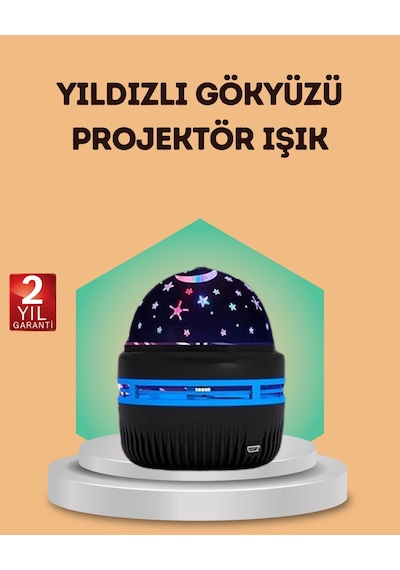 Usb Galaxy Projektör Lamba Romantik Atmosfer, Çocuk Odası, Parti Ve Düğün Işığı Renkli