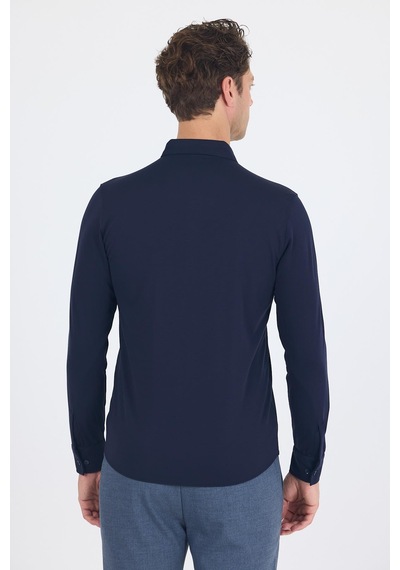 İmza Koyu Lacivert İtalyan Düğmeli Yaka Uzunkol Cepsiz Slim Fit Gömlek 1004250254 Koyu Lacivert İmza Koyu Lacivert İtalyan Düğmeli Yaka Uzunkol Cepsiz Slim Fit Gömlek 1004250254 Koyu Lacivert