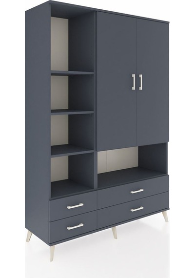 Hyperion Dolap 8 Raflı 4 Çekmeceli 2 Kapaklı 132x44x195 Antrasit-antrasit/antrasit Antrasıt/antrasıt - Antrasıt Hyperion Dolap 8 Raflı 4 Çekmeceli 2 Kapaklı 132x44x195 Antrasit-antrasit/antrasit Antrasıt/antrasıt - Antrasıt