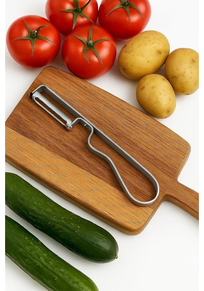 Lüks Yan Soyacak, Sebze, Domates, Patates Soyacağı, Paslanmaz Çelik Ergonomik Mutfak Soyacağı, Meyve Ve Sebze İçin Dayanıklı Soyacak, Kolay Temizlenebilir Soyma Aleti 1
