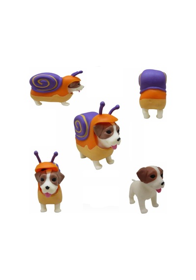 Dress Your Puppy Kostümlü Esneyen Figürler Köpek Salyangoz Jack R