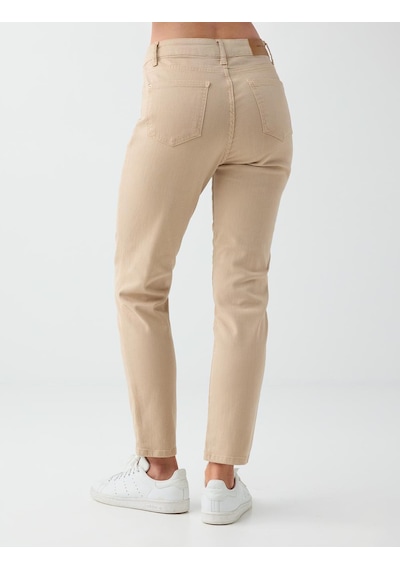 Jimmy Key Taş Yüksek Bel Normal Paça Dokuma Pantolon 6ww185478928