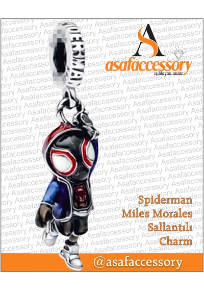 Spiderman Miles Morales Charm Çok Renkli