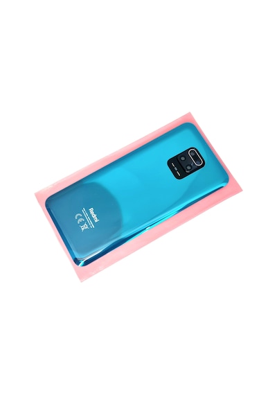 Tkgz Xiaomi Redmi Note 9 Pro Arka Kapak Batarya Kapağı Kamera Camı Mavi