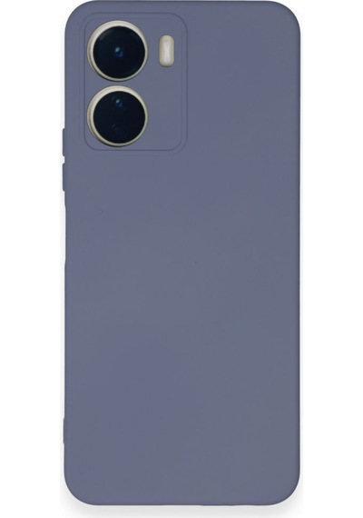 Vivo Y16 İçi Kadife Kaplı Esnek Silikon Kapak Ryc/ Nano Lansman Gri