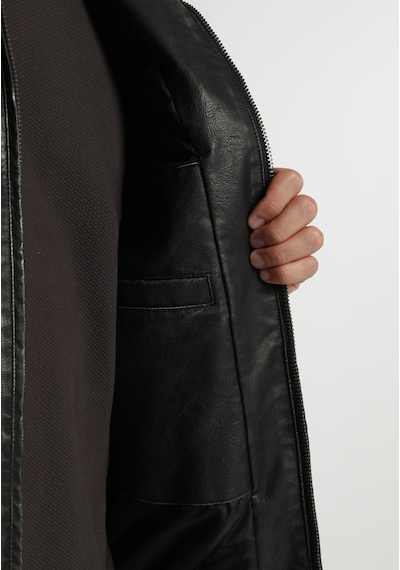 Colin's Colins Regular Fit Shirt Neck Fermuarlı Astarlı Erkek Siyah Mont Pu Cl1082109 Q1.v1 Blk