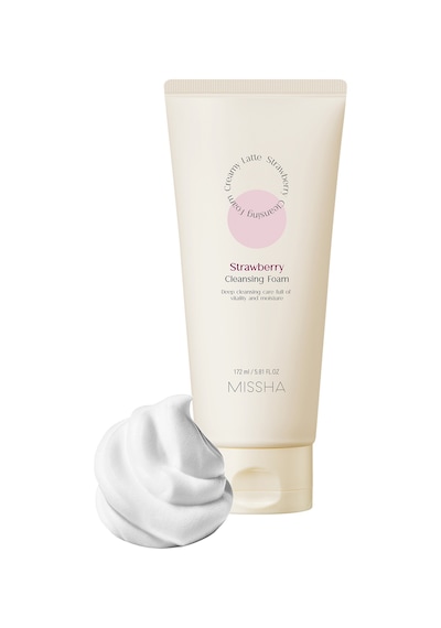 Missha Aydınlatıcı&Canlandırıcı Görünüm Veren Temizleme Köpüğü 172 ML - Creamy Latte (Strawberry)