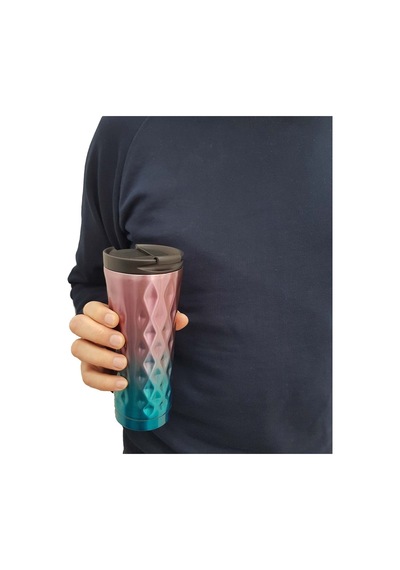 Komple 304 L Çelik Degrade 6 Oz 500 ML Kahve Termos Mug Cin228Ml