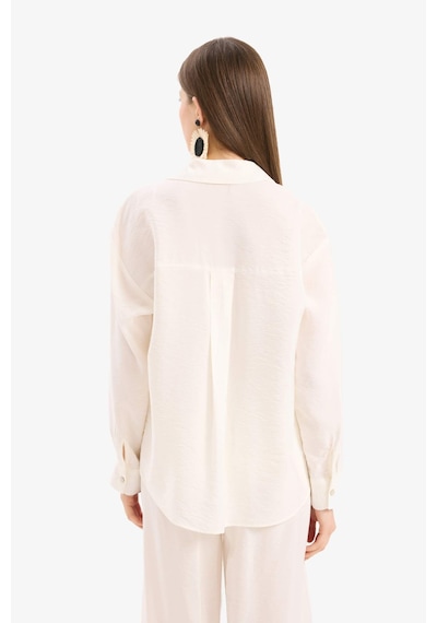 Defacto Regular Fit Plaj Gömleği-fall İn Love E1167ax25smwt16 Beyaz