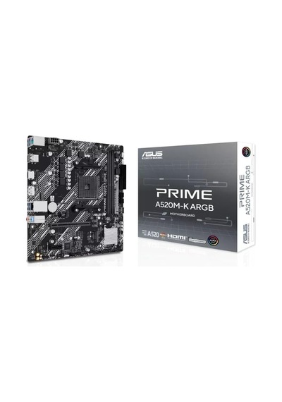 Prime A520m-k Argb Am4 Ddr4 5100 Oc Mhz Matx Gaming Oyuncu Anakart