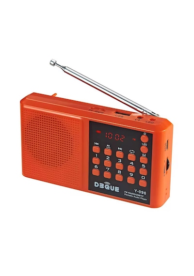 Deprem Radyosu Bluetoothlu Şarjlı Acil Durum Radyosu 18650 Pilli Fm/usb/tf Kart Destekli Taşınabilir Radyo Type-c Şarj Led Fenerli Y-096