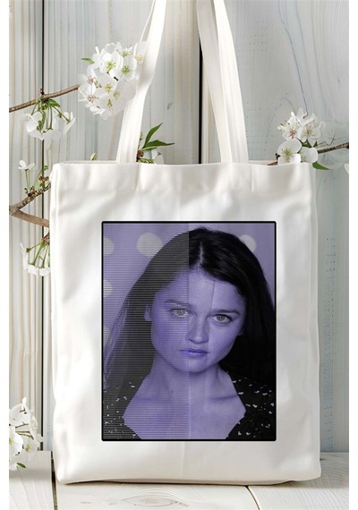 Art Hediye Robin Tunney Baskılı Bez Çanta Omuz Çantası Kişiye Özel Desen 4 Çok Renkli
