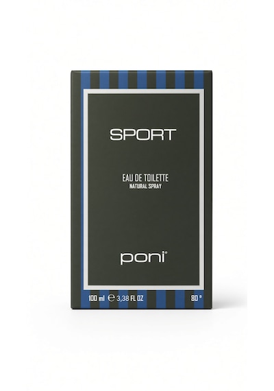 Poni Sport 100ml Yeni Ambalaj Edt Parfüm Erkek Parfümü Aromatik - Odunsu