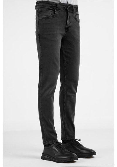 İmza Antrasit 5 Cep Slim Fit Pamuklu Denim Pantolon 1023255166 Antrasit