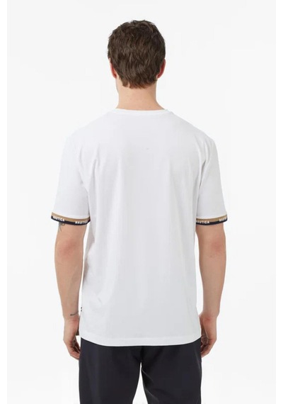Nautica Erkek Beyaz Regular Fit T-shirt-14606