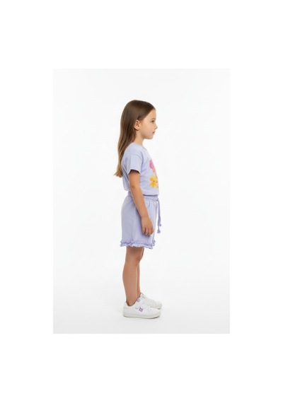 Toontoy Kids Toontoy Kız Çocuk 2'li Şortlu Takım Bisiklet Yaka Kısa Kollu Baskılı Tişört - Beli Lastikli Bağlamalı Cepli Paçası Fırfır Detaylı Şort 25015 Mavi Toontoy Kids Toontoy Kız Çocuk 2'li Şortlu Takım Bisiklet Yaka Kısa Kollu Baskılı Tişört - Beli Lastikli Bağlamalı Cepli Paçası Fırfır Detaylı Şort 25015 Mavi
