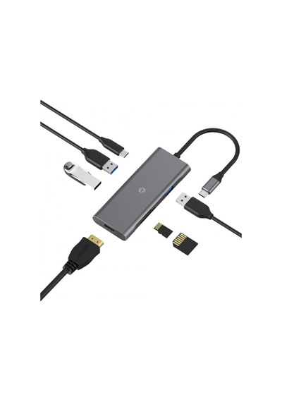 FRISBY FA-7712TC TYPE-C / USB 3.0-HDMI-KART   KUYUCU ADAPTÖR