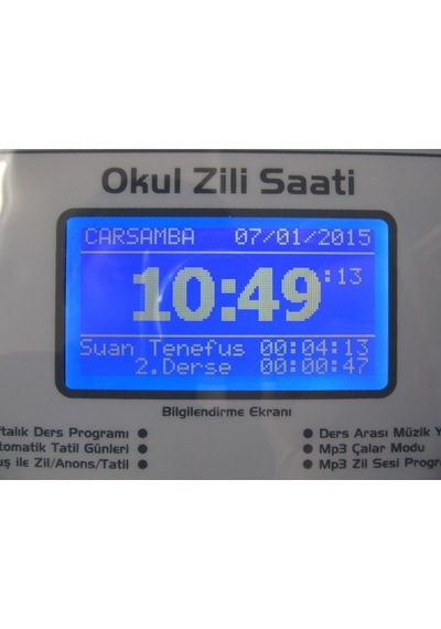 Best Haftalık Programlanabilir Okul Zil Saati Usb Girişli