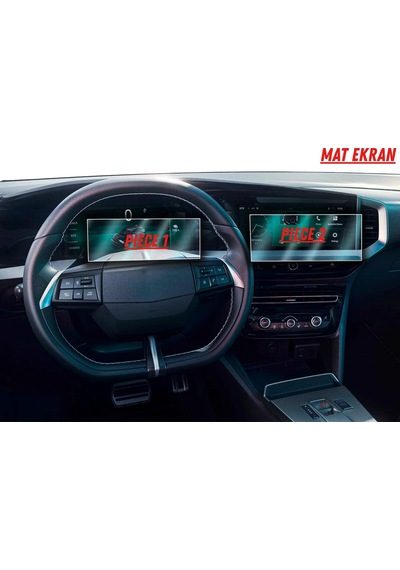 Opel Mokka 2025 Hayalet Gösterge Ve Multimedya Uyumlu Set Mat Ekran Koruyucu