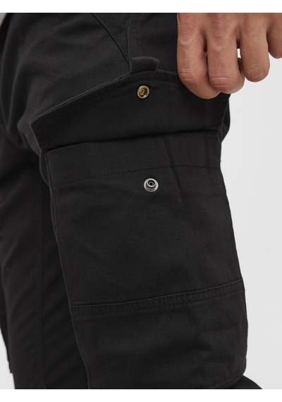 Jack & Jones Erkek Yandan Cepli Kargo Pantolon - Paul Flake - 12139912 Black Siyah