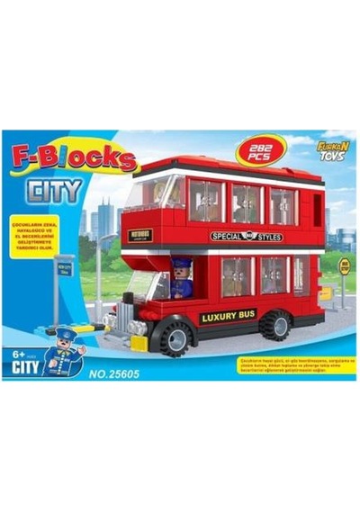 Furkan Toys F-Blocks Cıty Seri 282 Parça Fr37456