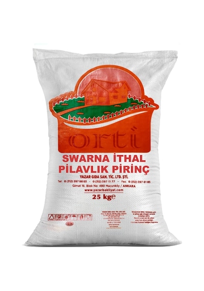 Orti Ucuz Swarna İthal Pilavlık Pirinç 25 Kg.