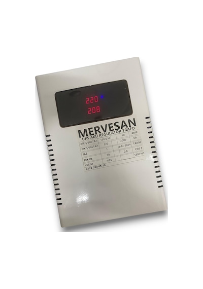 Mervesan Mtr-2000 Giriş 100-260vac Çıkış 220vac 2000va Voltaj Regülatörü