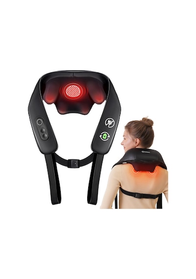 Knqze Shiatsu Masaj Aleti 4d, 2026 Isı İle Kablosuz Boyun Masajı Diğer