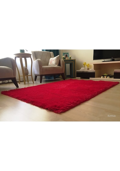 Tappeto Tavşan Tüyü Kaymaz Taban Post Peluş Halı