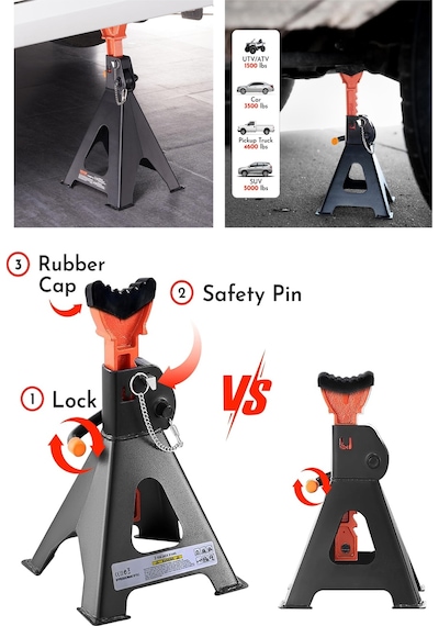 Deko Turkey Sk2x Geniş Tabanlı X2 Set Sehpa Tipi Kriko 2ton