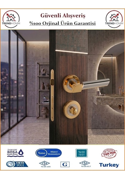 Sofuoğlu Linda Rozetli Kapı Kolu - Albifirin Saten - Wc Banyo