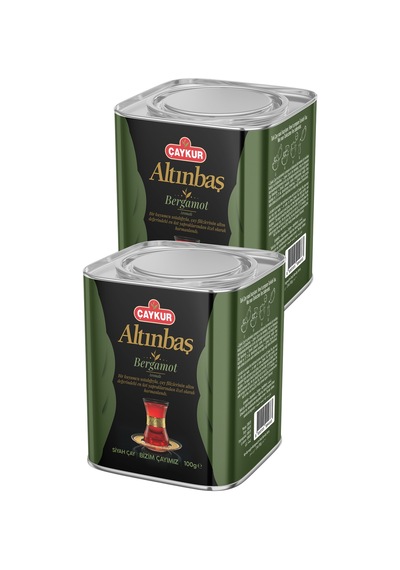 Altınbaş Çayı Teneke Kutu Bergamotlu 100 Gr. İkili Paket