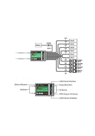 Flysky Fs-ia10b 2.4ghz 10 Kanal Alıcı