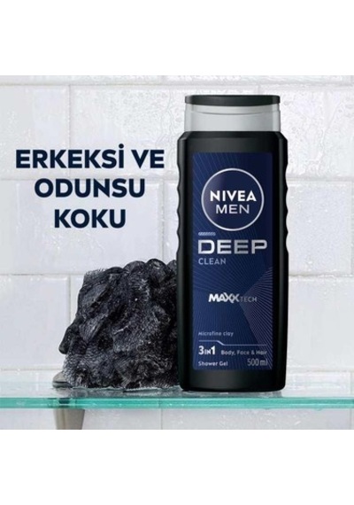 3ü1 Arada Pratik Duş Jeli, 500 Ml, Vücut, Saç Ve Yüz İçin Acai Üzümü