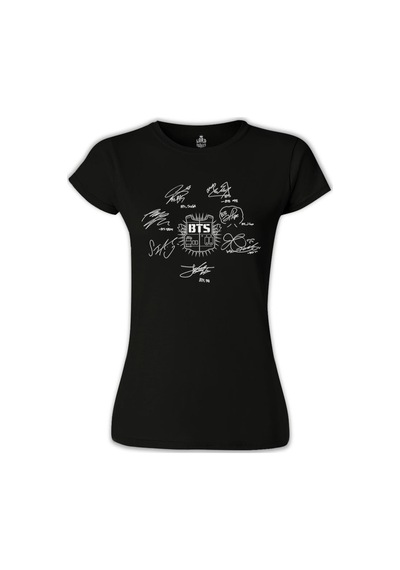 Bts - Signs Siyah Bayan Tshirt