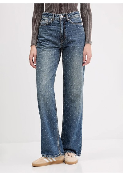 Hugo Mavi Kadın %100 Pamuk Denim Pantolon 50546502