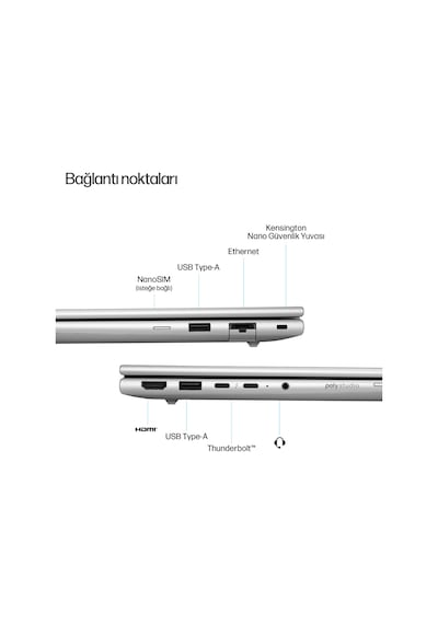 HP EliteBook 6 G1i C9XW2ETHMF8 Ultra 7-255U 64 GB 2 TB SSD 14" W11P Dizüstü Bilgisayar